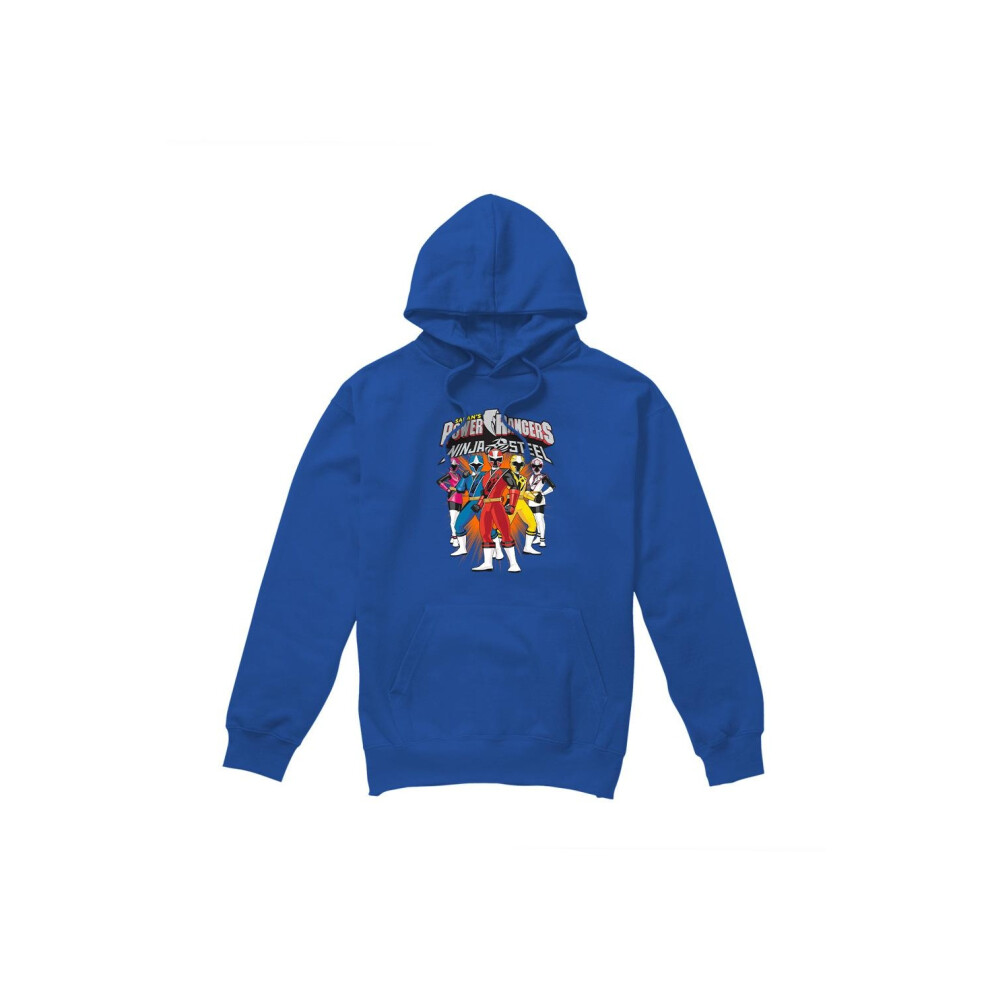 Power Rangers (Xxl, Royal ) Mens Group Shot Hoodie Blue