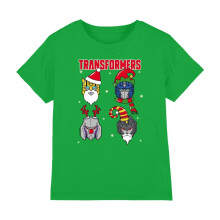 (3-4 Years, Kelly Green) Transformers Childrens/Kids Robot T-Shirt