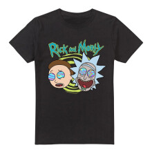 (4XL, Black) Rick And Morty Mens Blown Minds T-Shirt