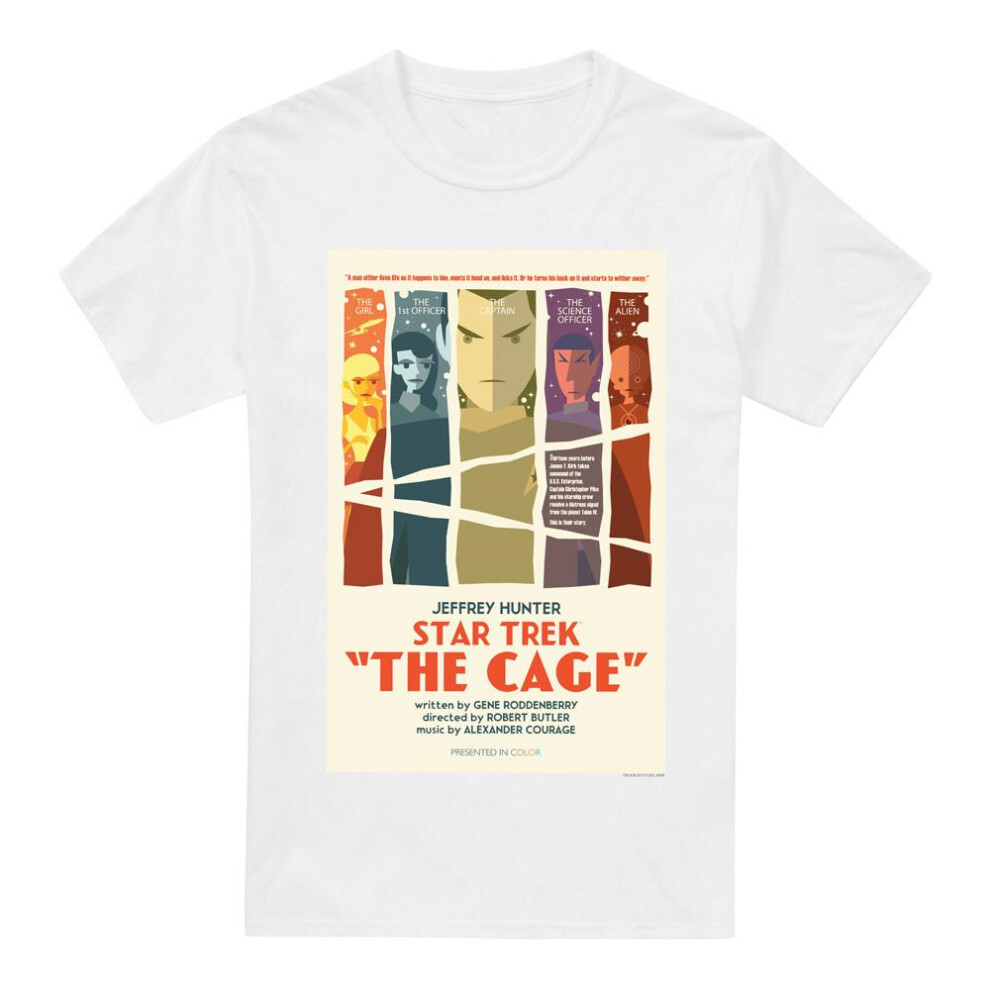 Star Trek (4Xl, ) Mens The Original Series Episode 80 T-Shirt White