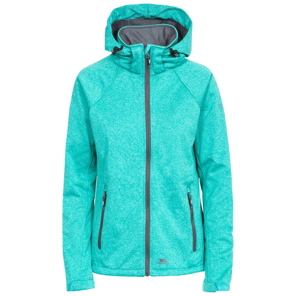 Trespass Women's Angela Softshell Jacket in Green | Size: 2XS - Image 2