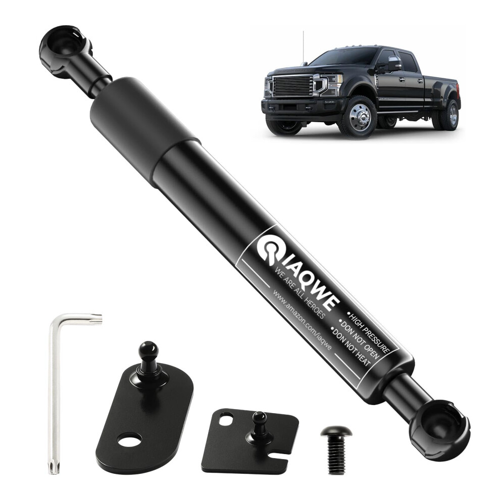 Iaqwe 43205 Truck Tailgate Assist Shock Strut Fit For 2017-2024 Ford F-250 / F-350 / F-450 Super Duty, Truck Tail Gate Lift Assist Accessories Black 603728610577