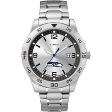 Reloj Timex Tribute NFL Citation 42mm - Seattle Seahawks con Pulsera de Acero Inoxidable