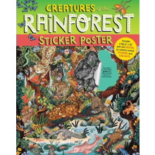Creatures of the Rainforest Sticker Poster by Simmance Paperback Book