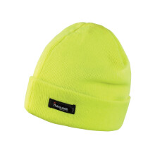(One Size, Fluoresent Yellow) Result Unisex Lightweight Thermal Winter Thinsulate Hat (3M 40g) (Pack of 2)