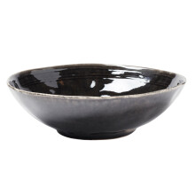 (One Size, Black) Vinga Nomimono Stoneware Serving Bowl