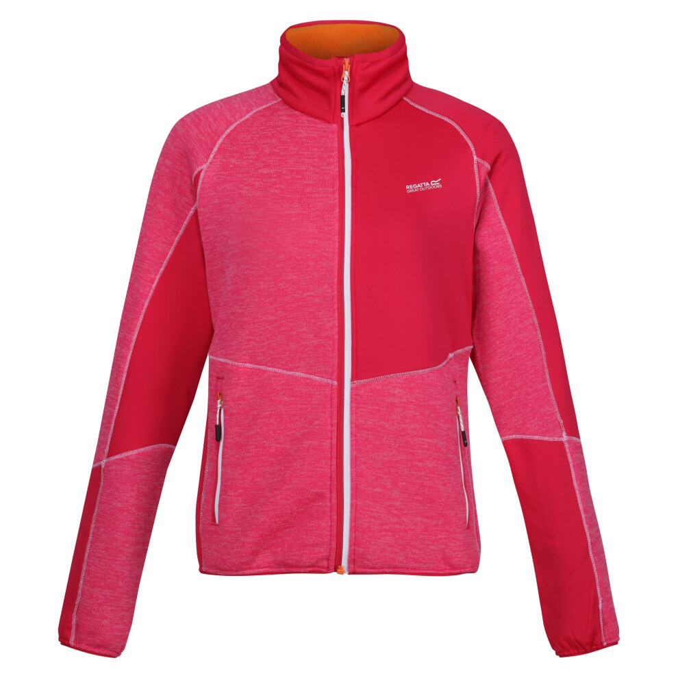 Regatta (10 Uk, Flamingo Pink/Pink Potion) Womens/Ladies Lindalla Vii Marl Full Zip Fleece Jacket