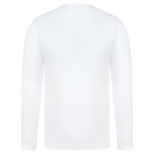 (M, White) Absolute Apparel Mens Thermal Long Sleeve T-Shirt 2