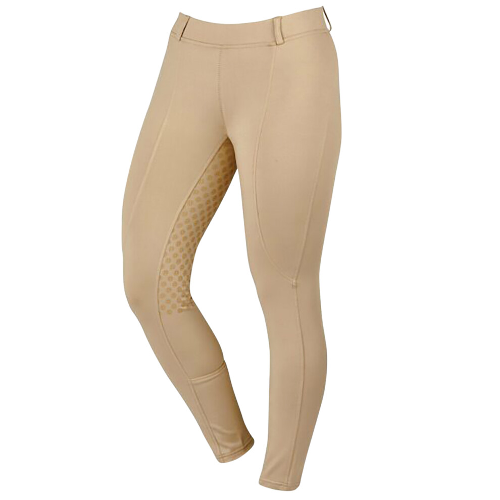 Dublin (26In, Beige) Womens/Ladies Performance Cool-It Gel Riding Tights Cream,Multicoloured
