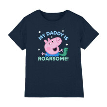 (3-4 Years, Navy) Peppa Pig Childrens/Kids Roarsome Daddy George Pig T-Shirt