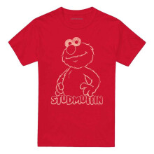 (3XL, Red) Sesame Street Unisex Adult Studmuffin T-Shirt