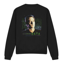 (L, Black) Star Trek Unisex Adult Data Sweatshirt