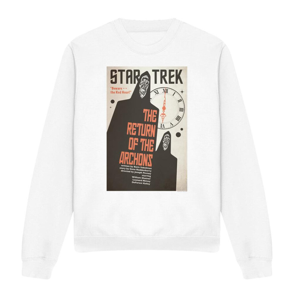 Star Trek (Xxl, ) Unisex Adult The Original Series Episode 21 Sweatshirt White