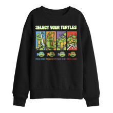 (7-8 Years, Black) Teenage Mutant Ninja Turtles Childrens/Kids Gamer Turtles Sweatshirt