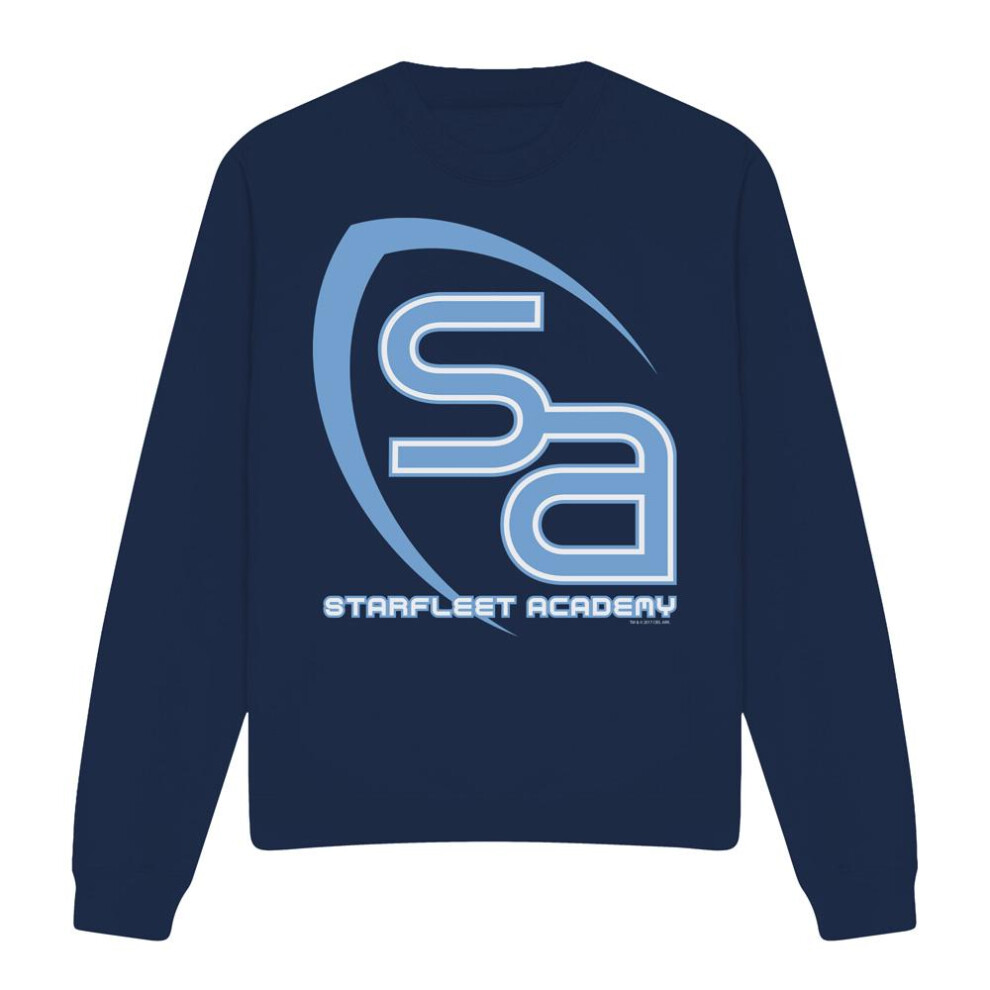 Star Trek (M, Navy) Unisex Adult Sa Logo Sweatshirt Blue,Multicoloured