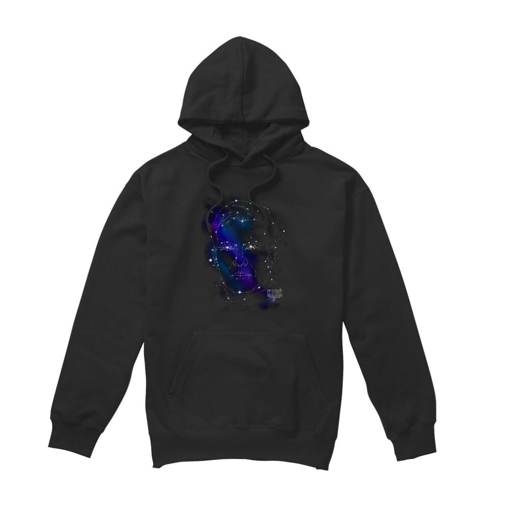 Star Trek (M, ) Mens Captain Kirk Constellations Hoodie Black
