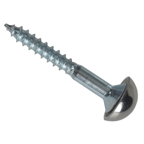 Forgefix Forgefix Mirror Screws, Chrome Domed Top, Zp