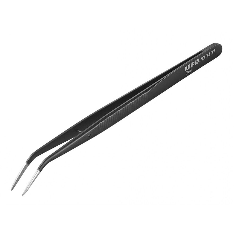 Knipex Universal Bent Nose Tweezers 155Mm Black