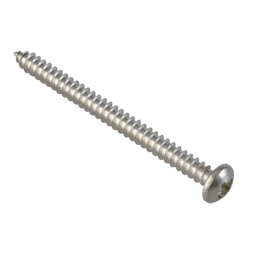 Forgefix Forgefix Self-tapping Screws, Pozi, Pan Head, A2 Stainless Steel