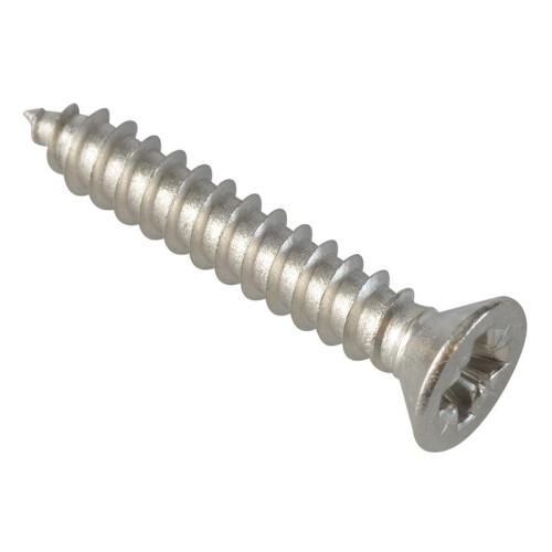 Forgefix Forgefix Self-tapping Screws, Pozi, Csk, A2 Stainless Steel