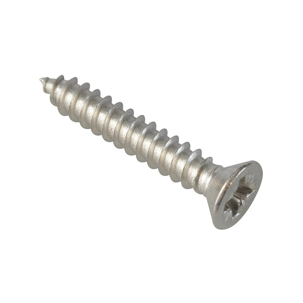 Forgefix Self-Tapping Screws, Pozi, Csk, A2 Stainless Steel