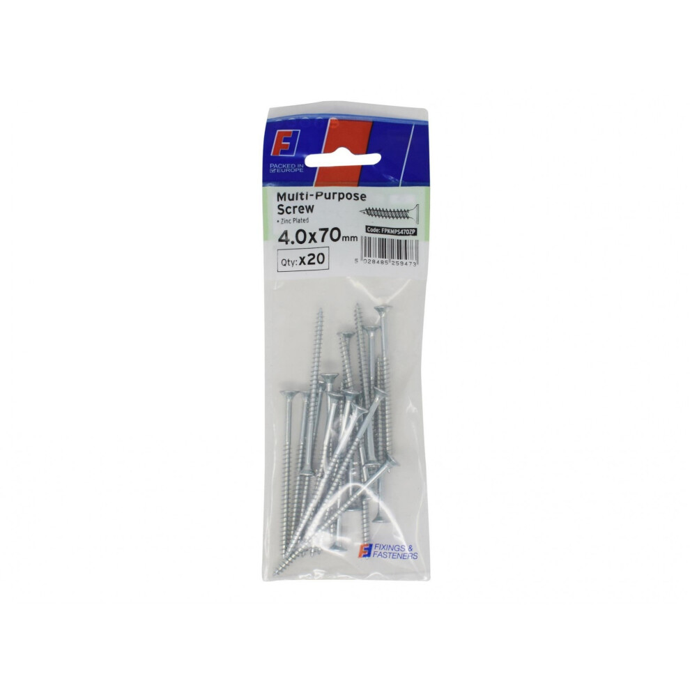 Forgefix Multi-Purpose Pozi Screw Csk St Zp Forgepack