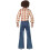 (L, Blue) Smiffys Mens 70s Deluxe Flared Trousers 2