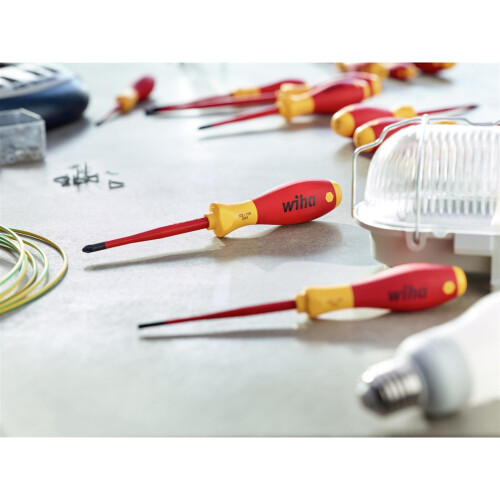 Wiha Wiha Softfinish Electric Slimfix Screwdriver, Slotted Tip 2