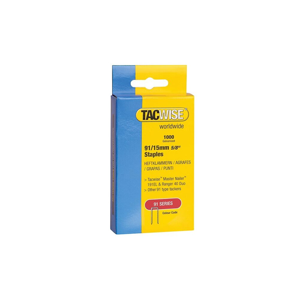 Tacwise 91 Series Staples 5063750517650