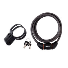 Master Lock Black Braided Steel Keyed Cable 1.8m X 10mm