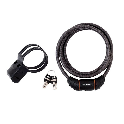 Master Lock Master Lock Black Braided Steel Keyed Cable 1.8m X 10mm