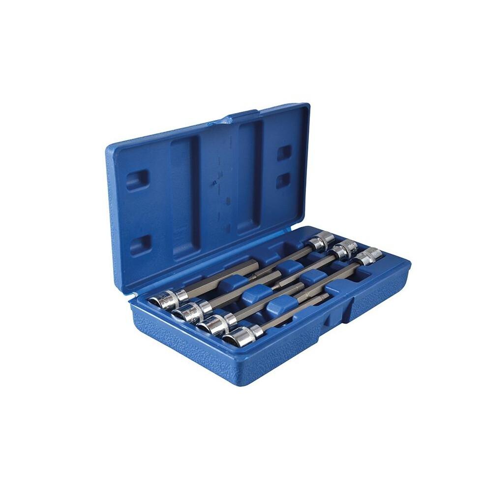 Bluespot Tools 3/8In Drive Extra Long Hex Socket Bit Set, 7 Piece 5063750492797