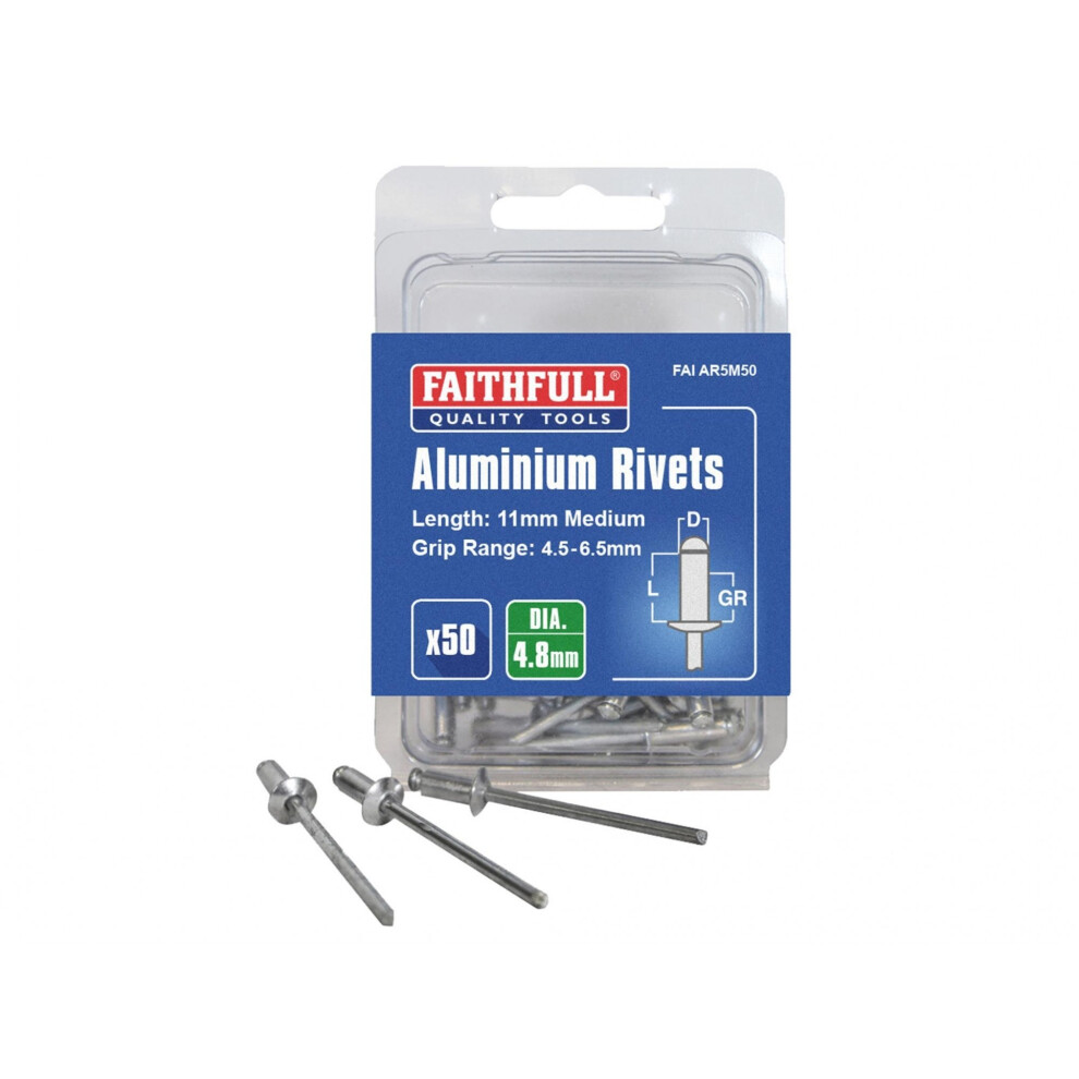 Faithfull Aluminium Rivets
