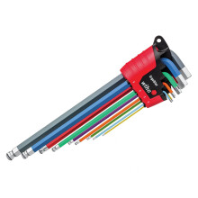 Wiha Ergostar Magicring Colour Hex Ball End L-key Set, 9 Piece