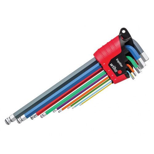 Wiha Wiha Ergostar Magicring Colour Hex Ball End L-key Set, 9 Piece