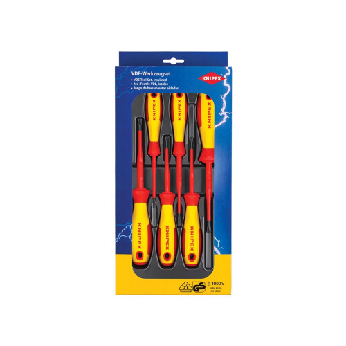 Knipex Knipex Vde Screwdriver Set, 6 Piece 1
