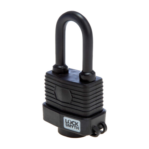 Locksmyth Weatherproof Long Shackle Keyed Padlock 1