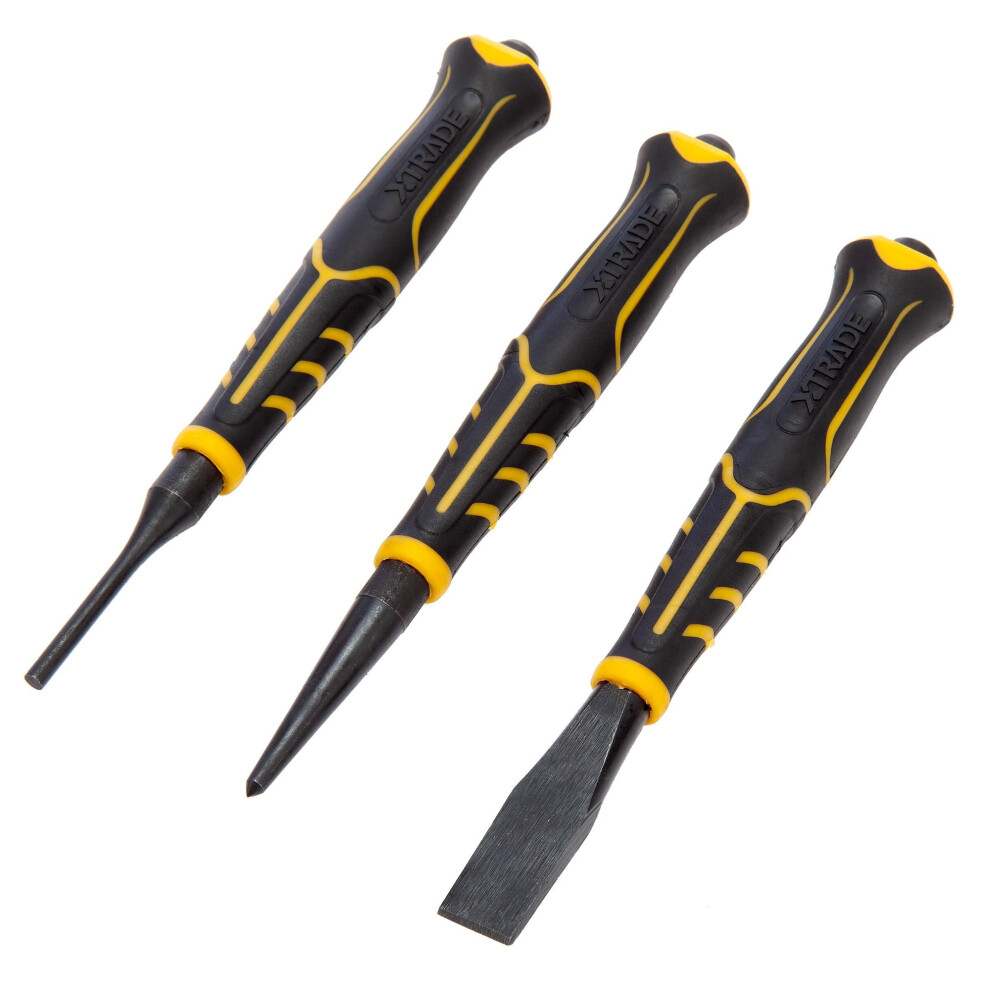 Xtrade Chisel & Punch Set (Pack Of 3) 5063918184069