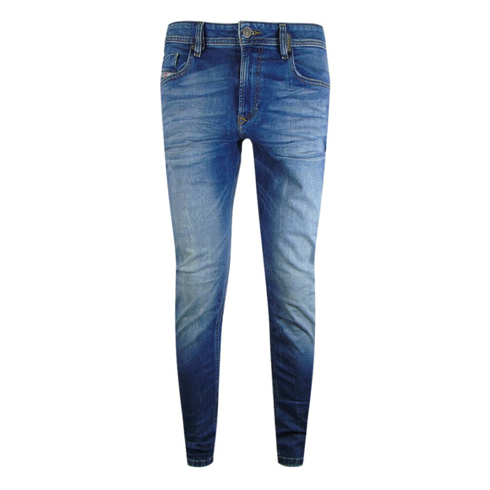 Diesel (29R, Washed Blue) Mens 1979 Sleeker Jeans