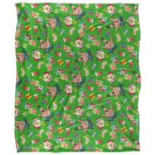 SpongeBob SquarePants Silky Patterned Christmas Supersoft Blanket
