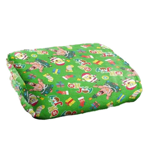 SpongeBob SquarePants SpongeBob SquarePants Silky Patterned Christmas Supersoft Blanket 1