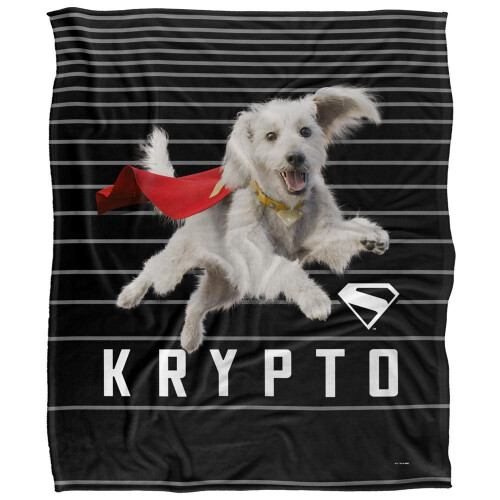 Superman Superman Silky Lines Krypto Supersoft Blanket