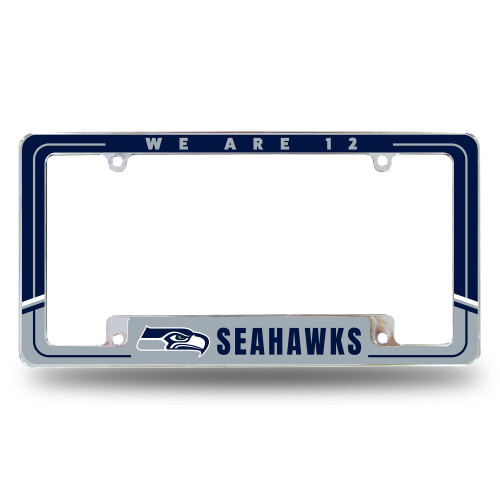 Rico Industries NFL Seattle Seahawks 12" x 6" Cornice Cromata per Auto