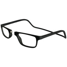 CliC Magnetische Leesbrillen voor Dames en Heren, Zacht Vouwband, Computerbrillen, Nashi (S-XL, Zwart, 1.75 Vergroting)