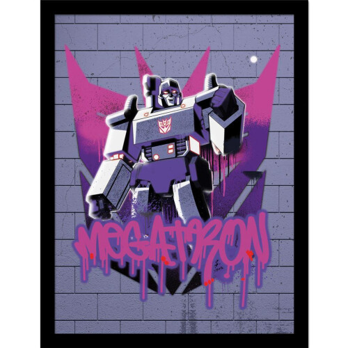 Transformers Transformers Graffiti Megatron Framed Poster
