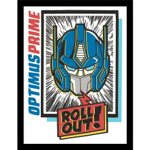 Transformers Roll Out Optimus Prime Framed Poster