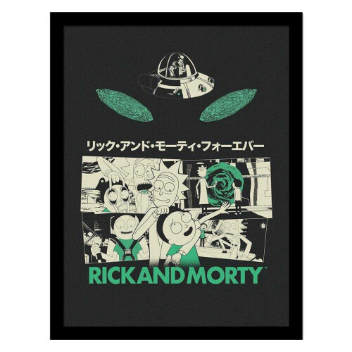 Rick And Morty Rick And Morty Framed Print