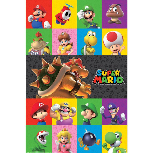 Super Mario Super Mario Characters Poster