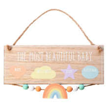 Celebrations Petit Cheri Most Beautiful Baby Hanging Plaque