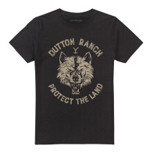 Yellowstone Unisex Adult Dutton Ranch Protect The Land Wolf T-Shirt